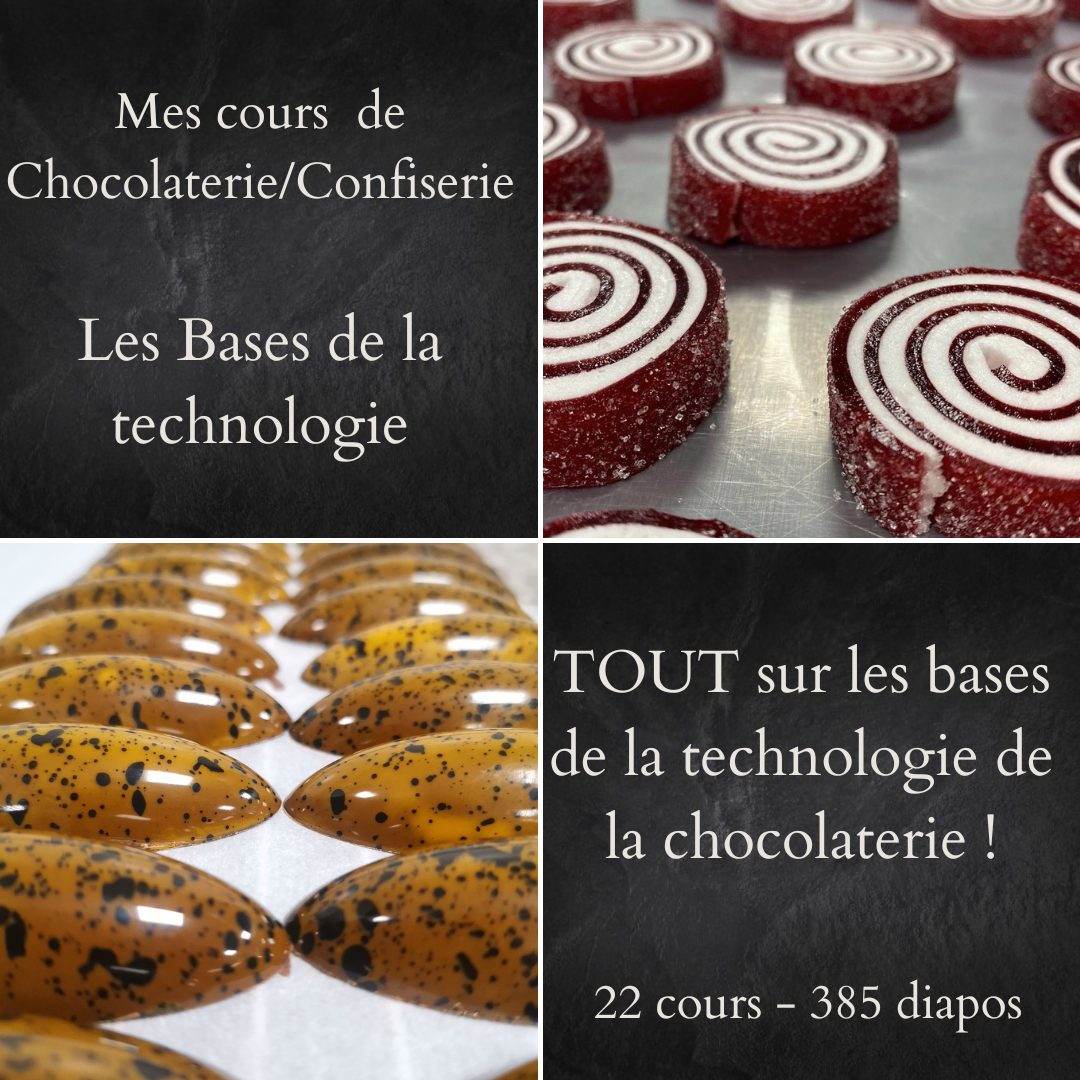 Cours techno CAP Chocolatier